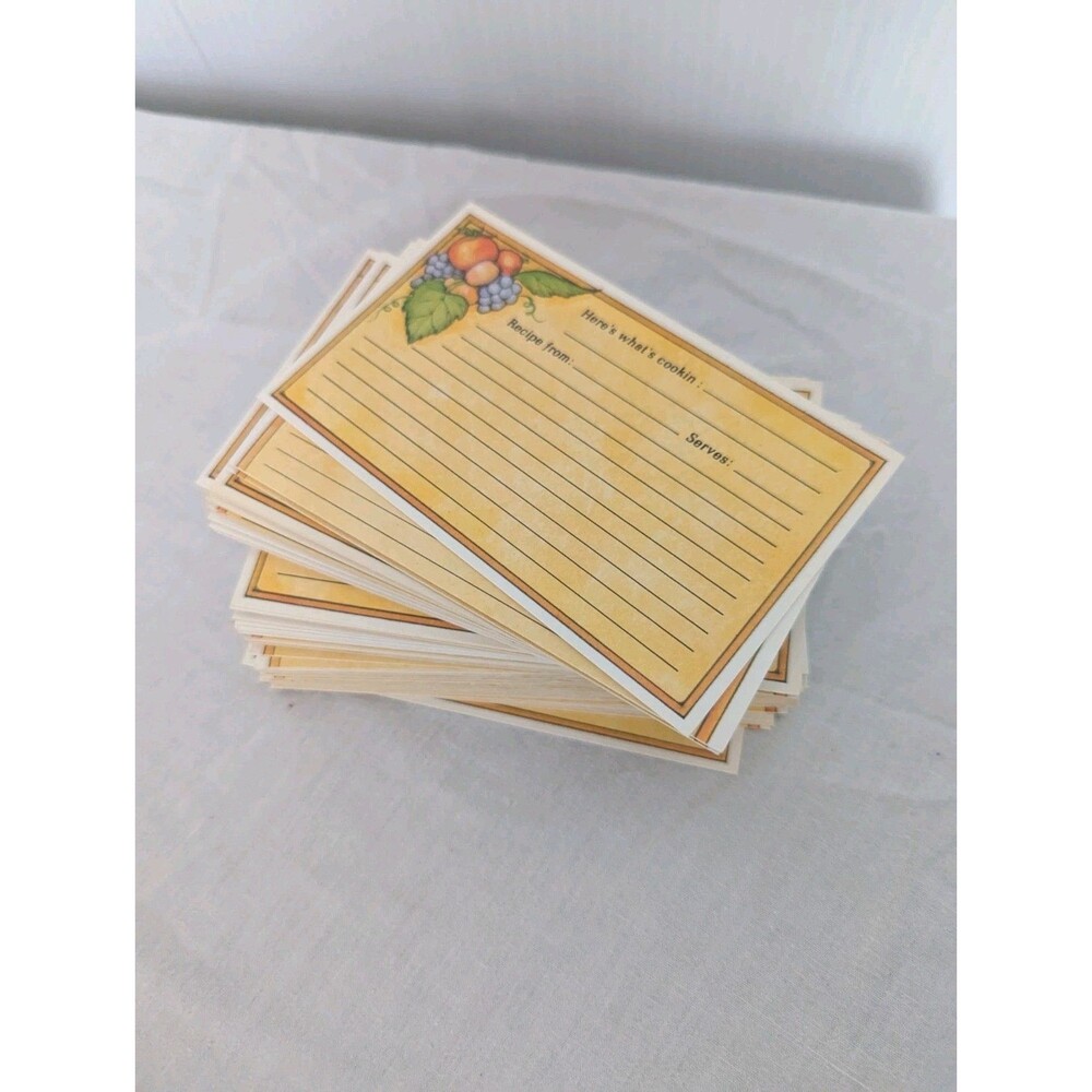 Recipe Cards 3x5  5x6 Lot Classic Cooking Food For Recipe Box.